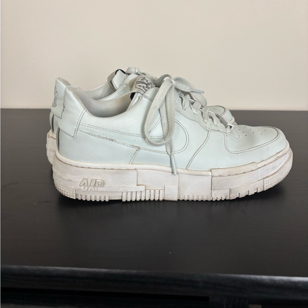 SIZE 8 LIGHT BLUE AIR FORCES